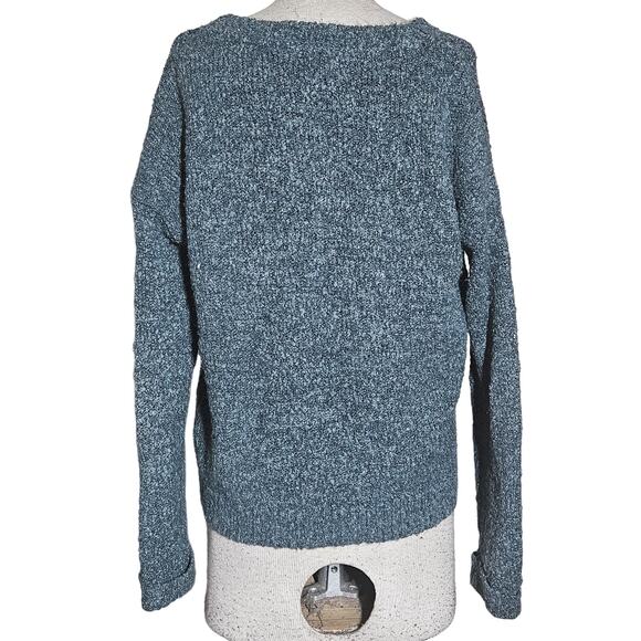 Garage Blue Long Sleeve Sweater Size Medium - Picture 2 of 4